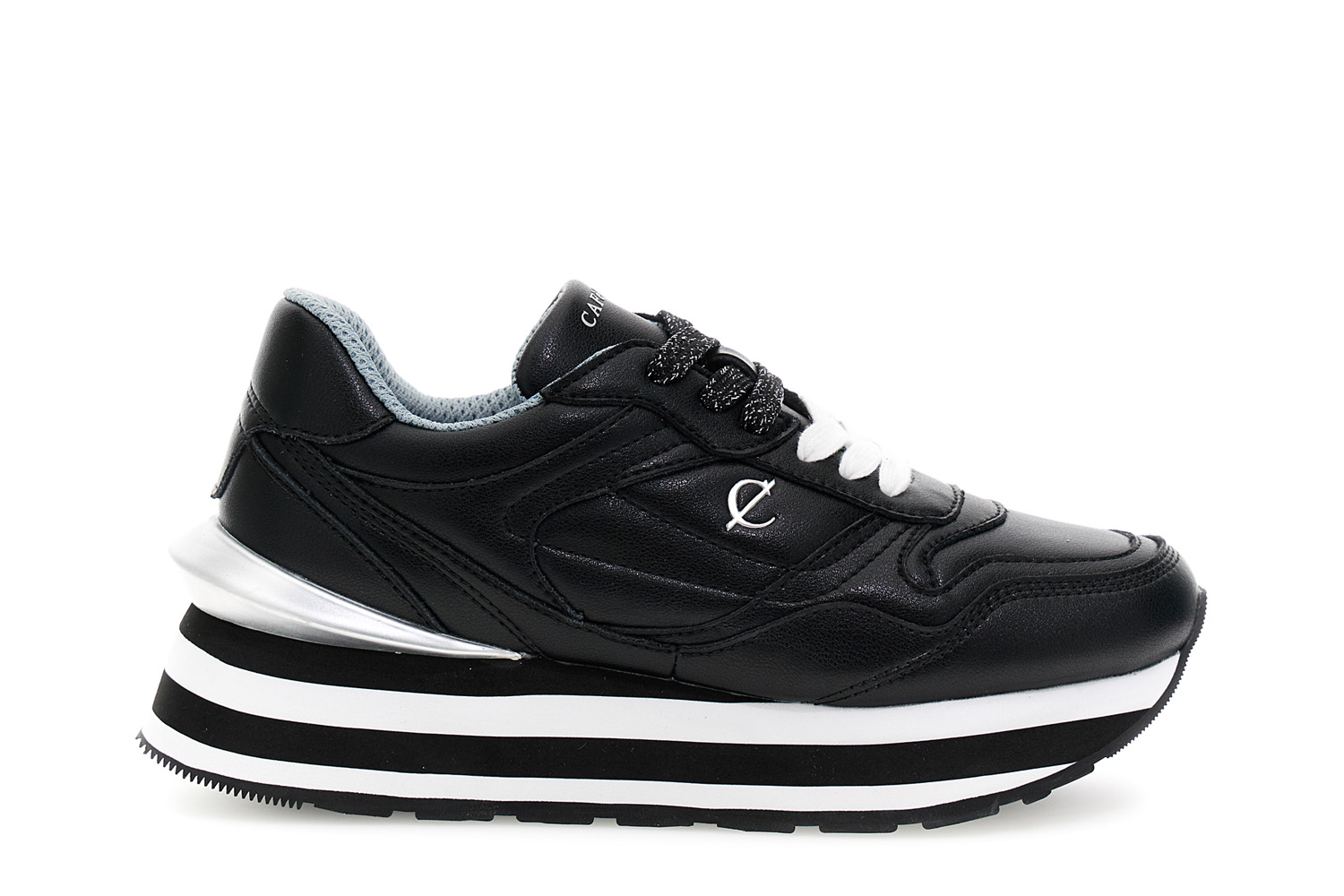 running in pelle nero 37