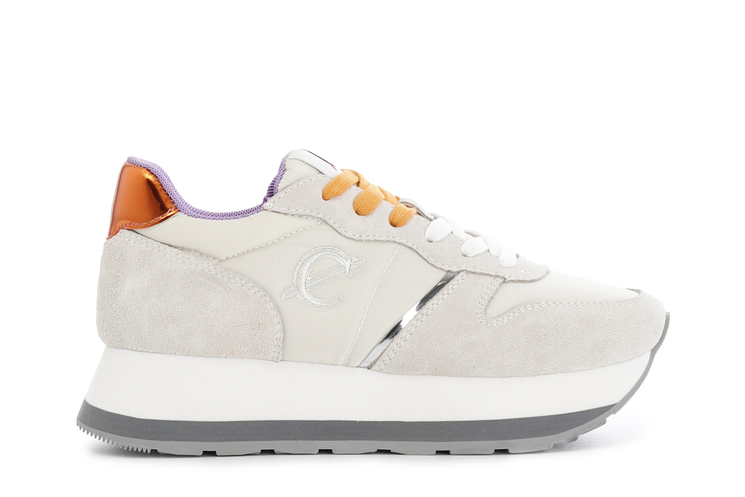 CafèNoir — Running da donna in pelle scamosciata beige