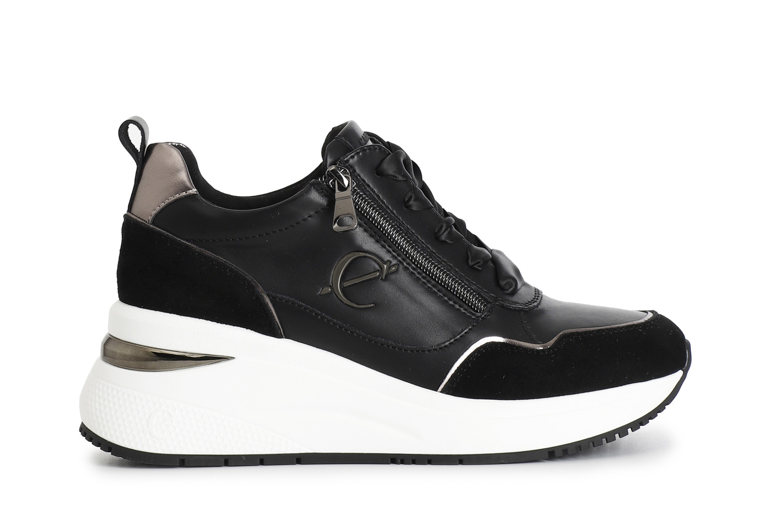 CafèNoir — Running allacciata con zip nero