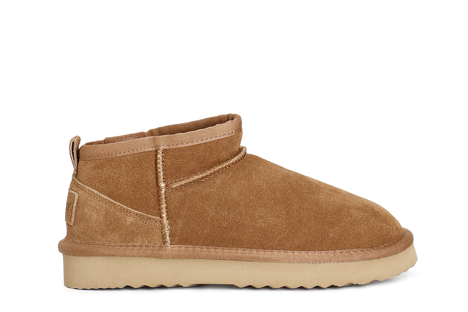 CafèNoir — Tronchetto alla caviglia in pelle scamosciata camel