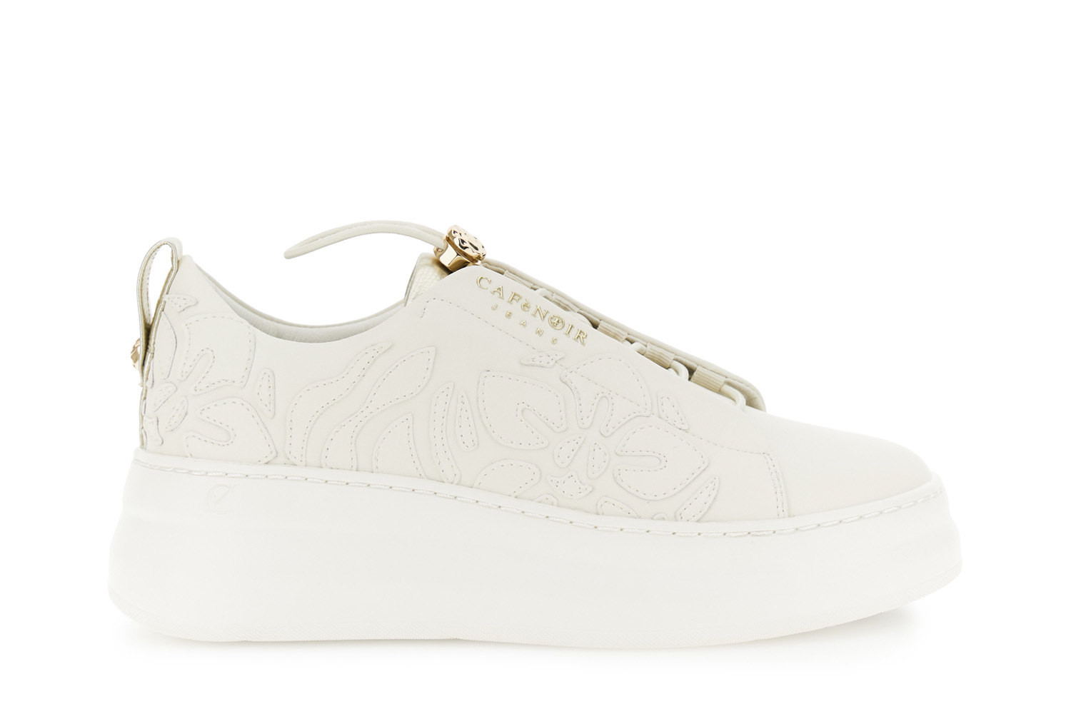 sneakers con lacci elastici in pelle rivestita e decori off white 39