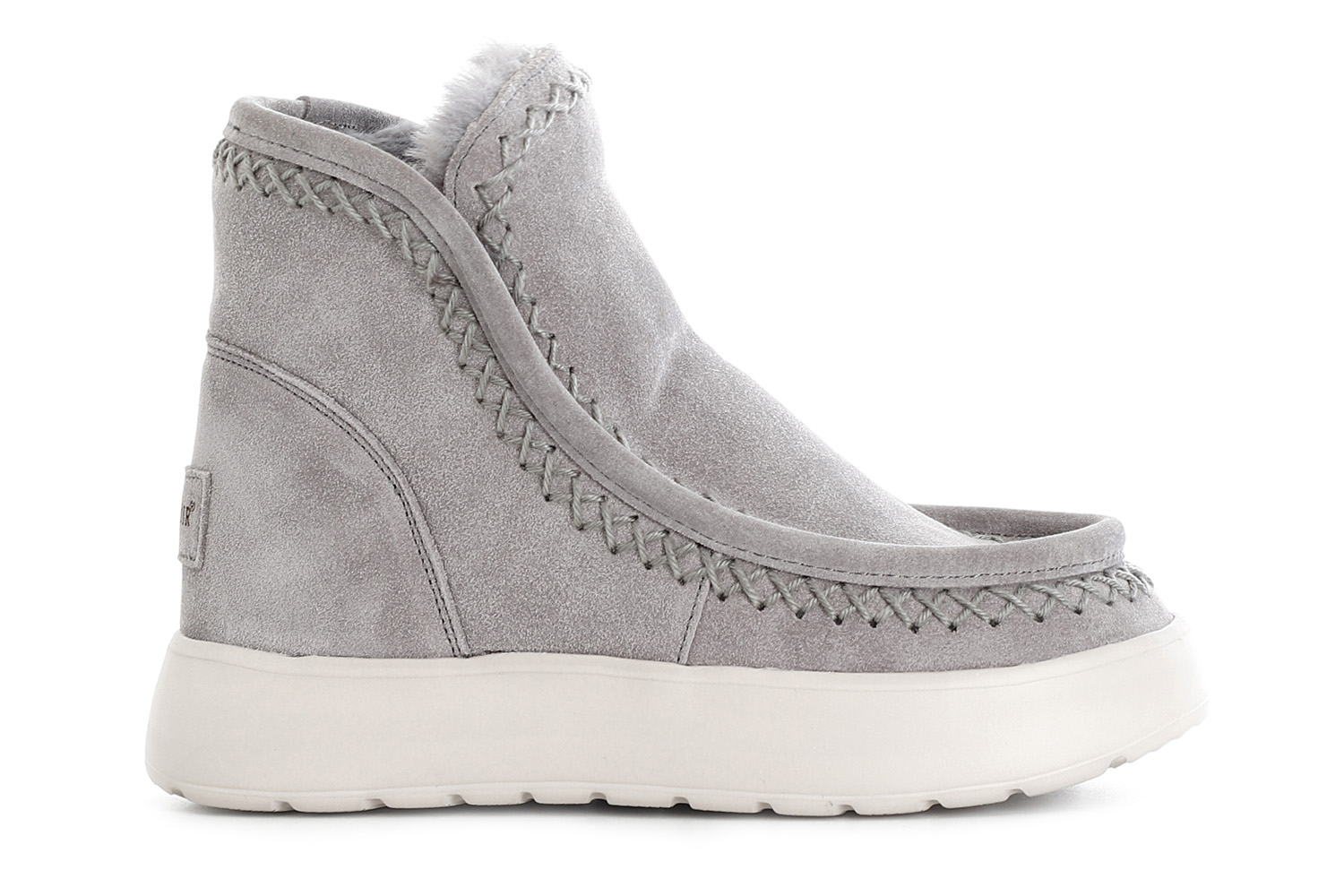 tronchetto da donna in pelle scamosciata grigio 39