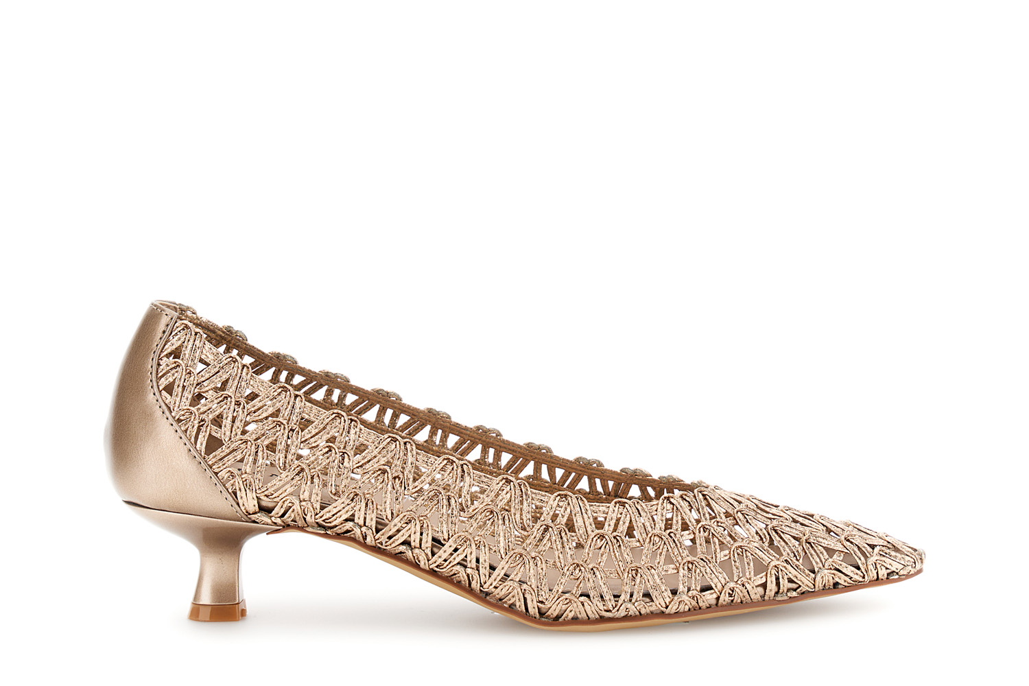 décollété lavorazione cornely effetto pelle laminata bronzo 35