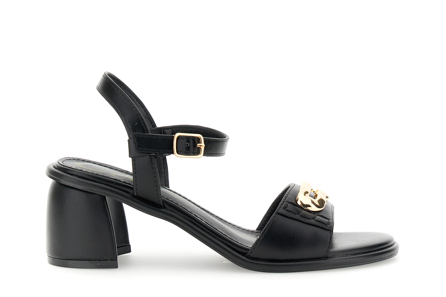 CafèNoir — Sandali gilda effetto pelle con accessorio nero