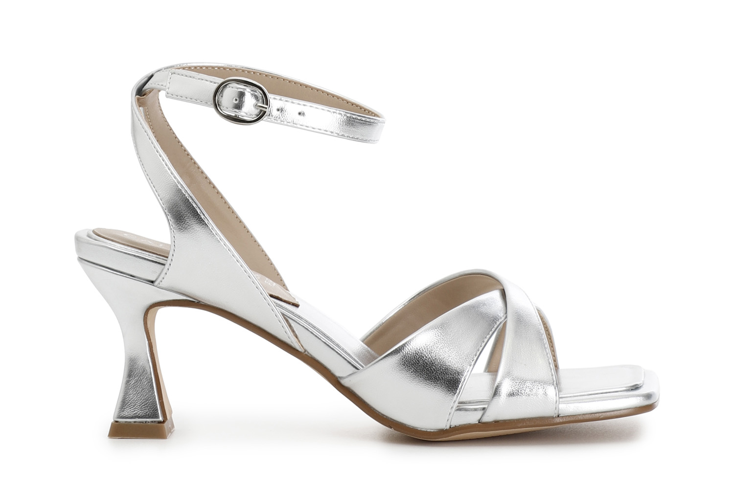 Sandali metallizzati argento 36 - Argento (36)