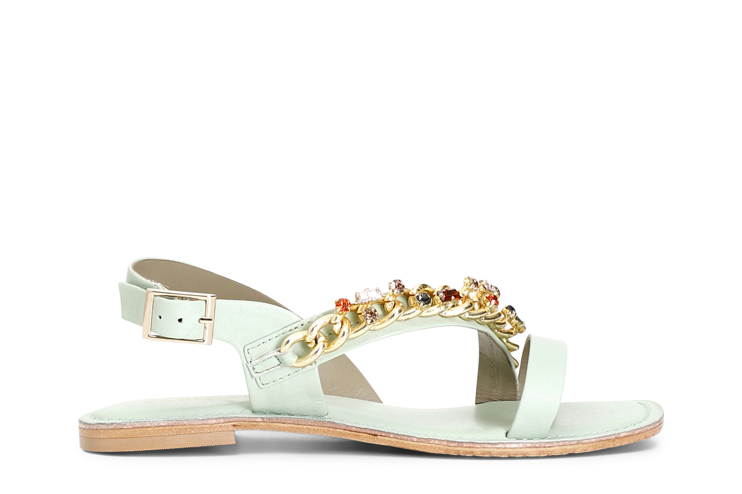 Sandali asimmetrici in pelle bamboo 35 - Bamboo (35)