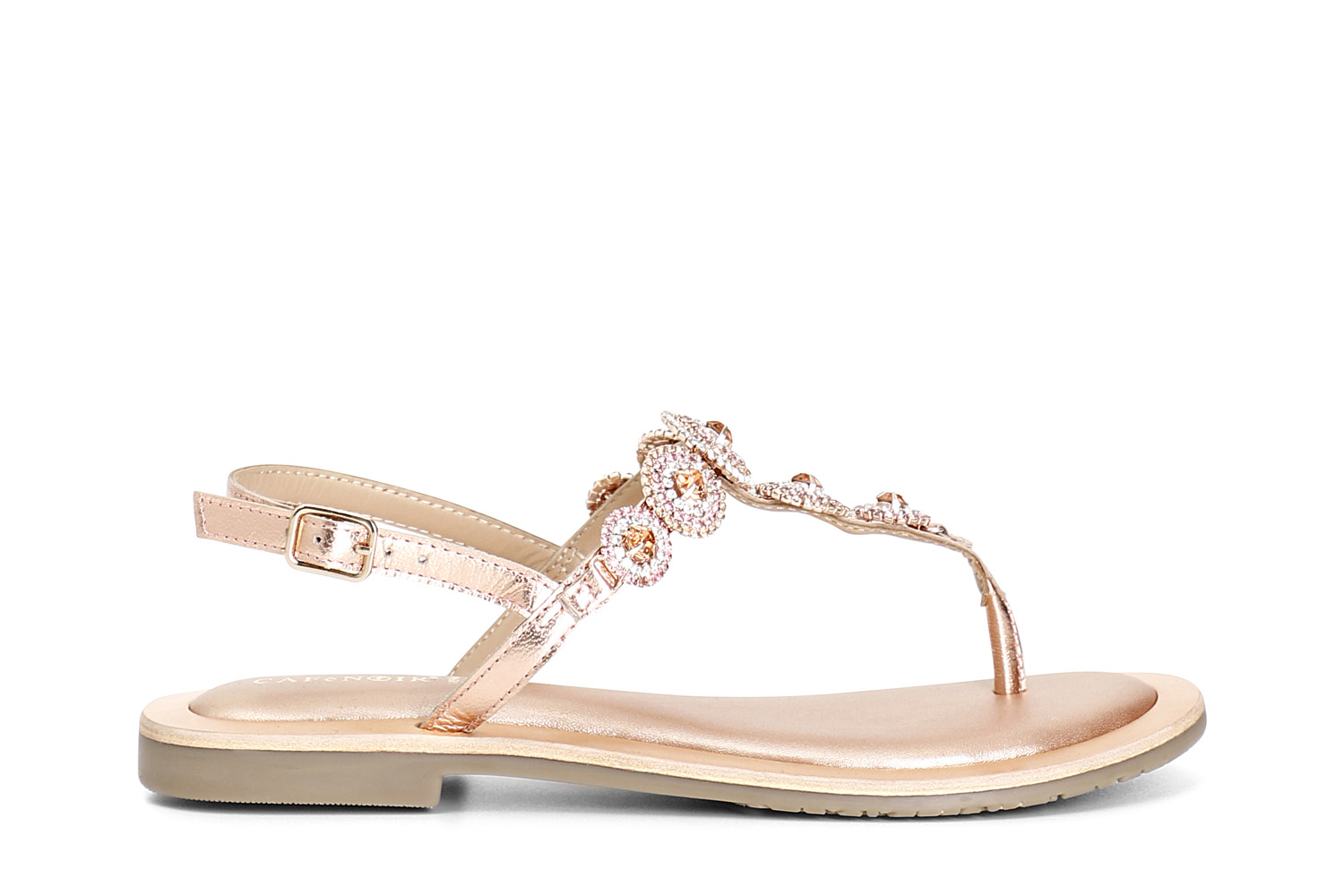 sandali gioiello in pelle cipria 38