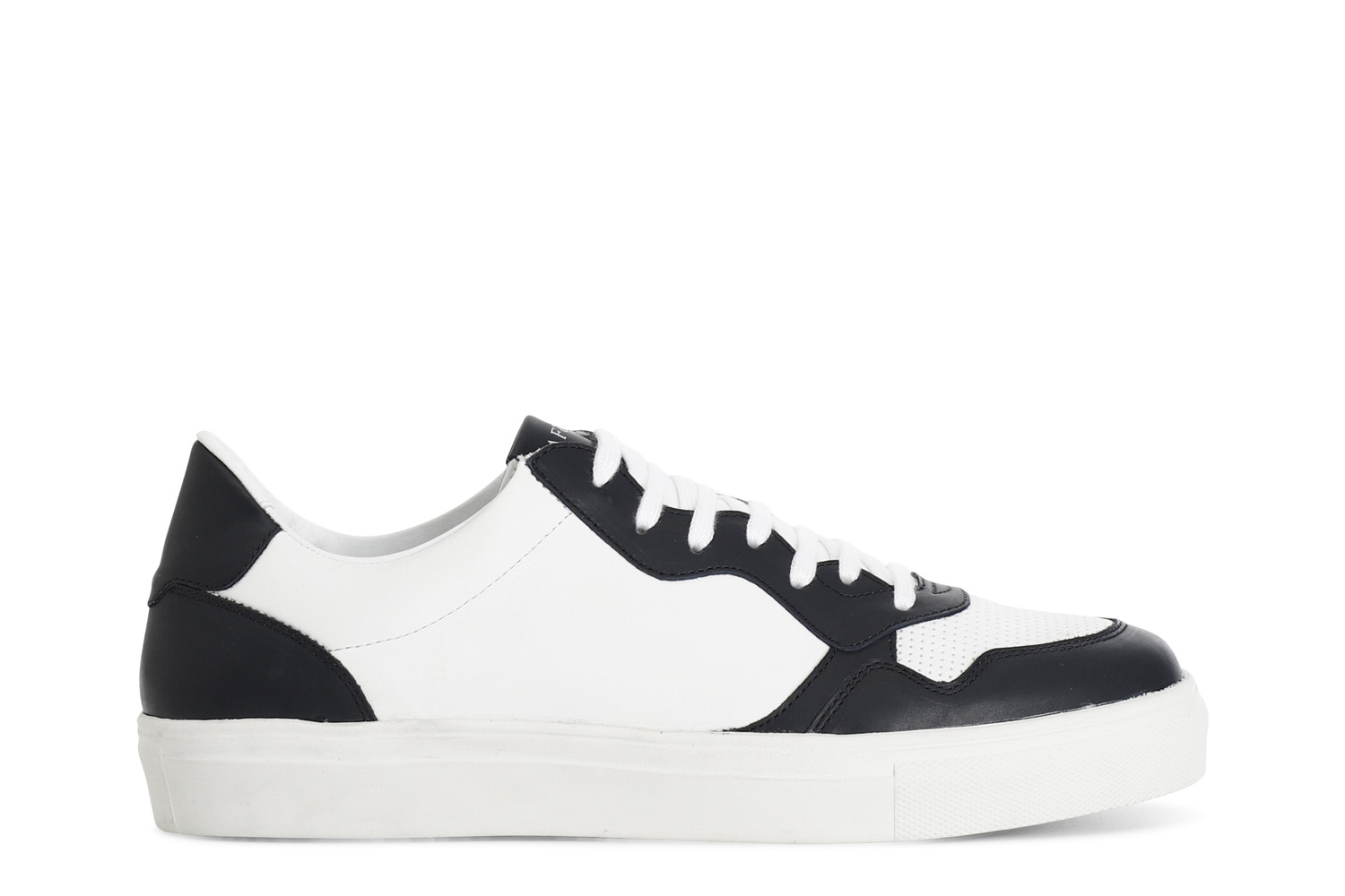 sneakers uomo in pelle bianco/blu 44