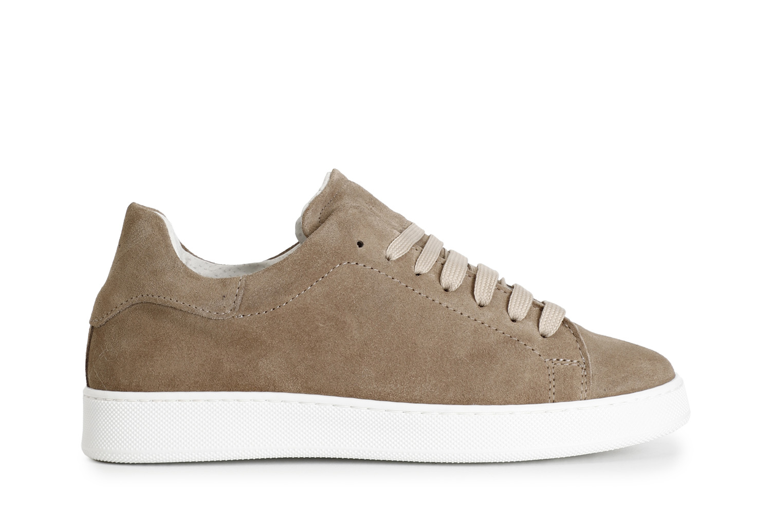CafèNoir — Sneakers uomo in pelle scamosciata noce