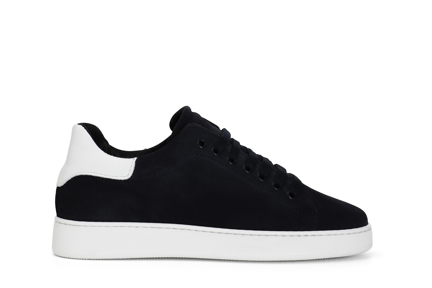 sneakers uomo in camoscio e pelle blu 42