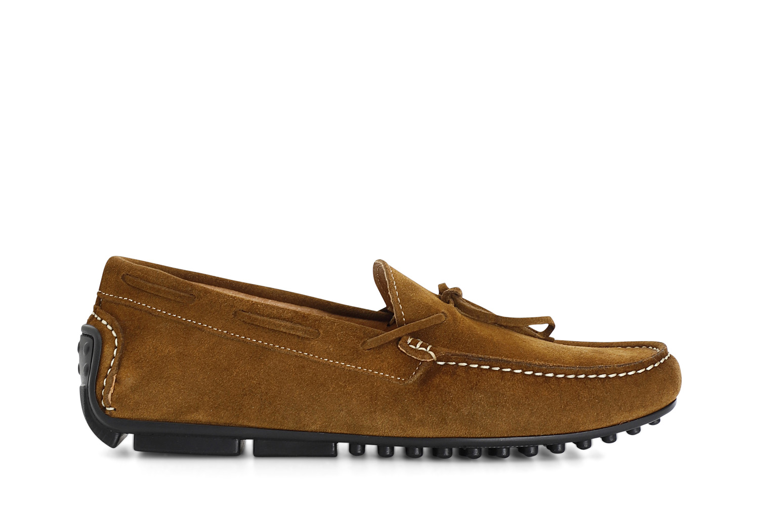 Mocassini in pelle scamosciata cognac 41 - Cognac (41)