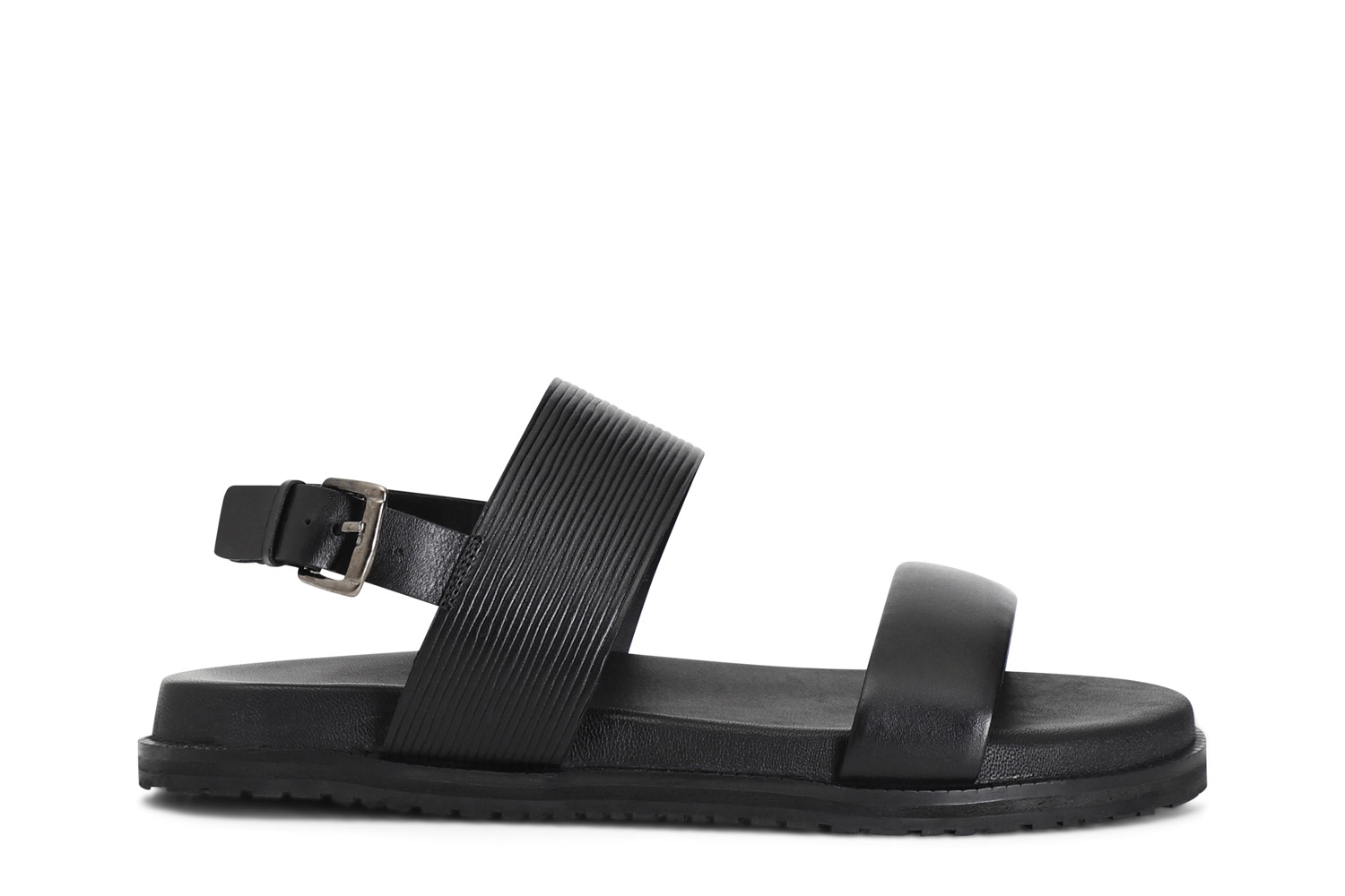 Sandali frate in pelle nero 40 - Nero (40)