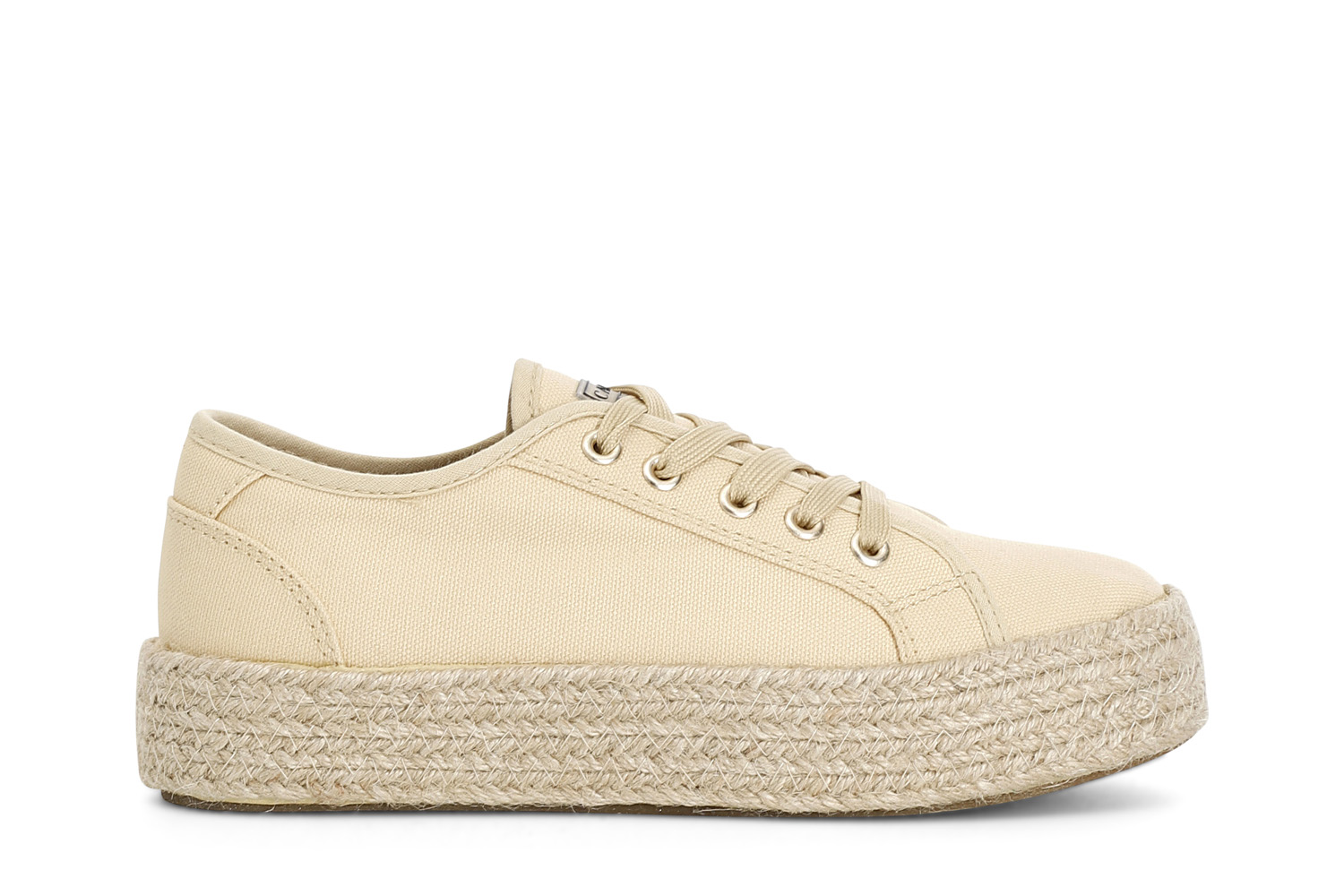 Sneakers con fascia in corda beige 40 - Beige (40)