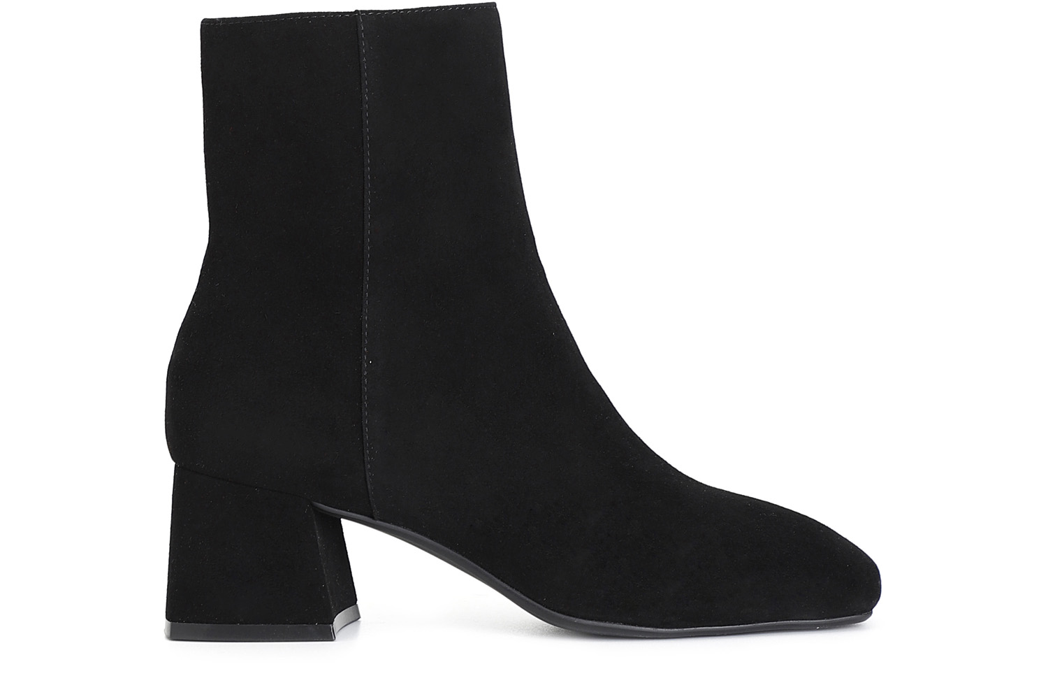 tronchetto da donna in camoscio nero 37