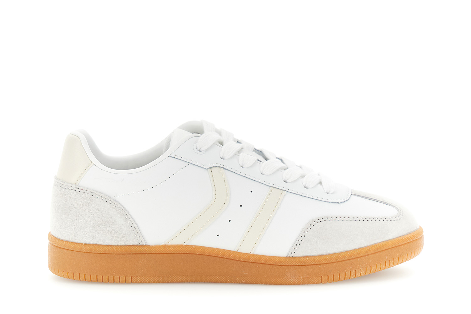 sneakers in pelle rivestita panna 35