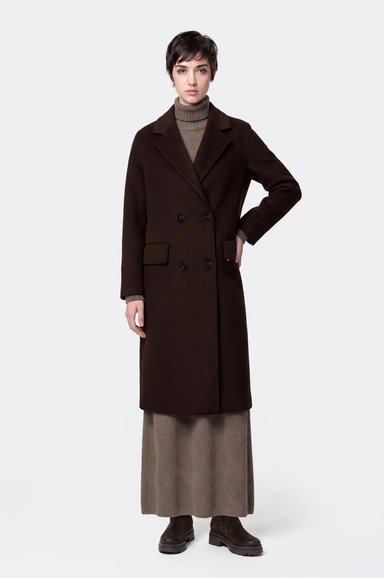 Cappotto Doppiopetto Double Cioccolato 42-image