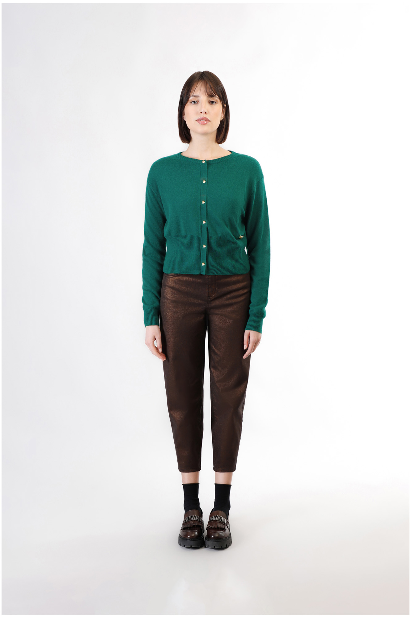 cardigan basic smeraldo xl