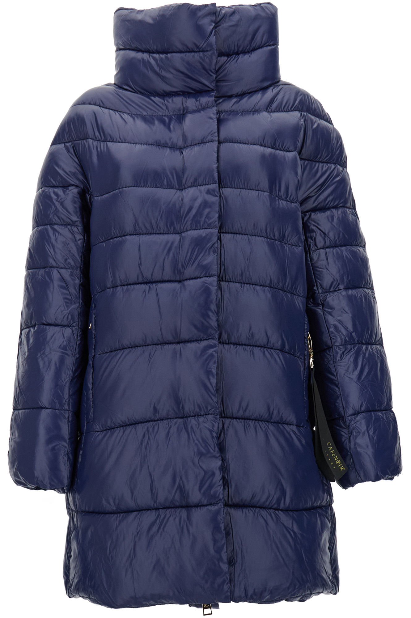 piumino dalla linea svasata navy 42