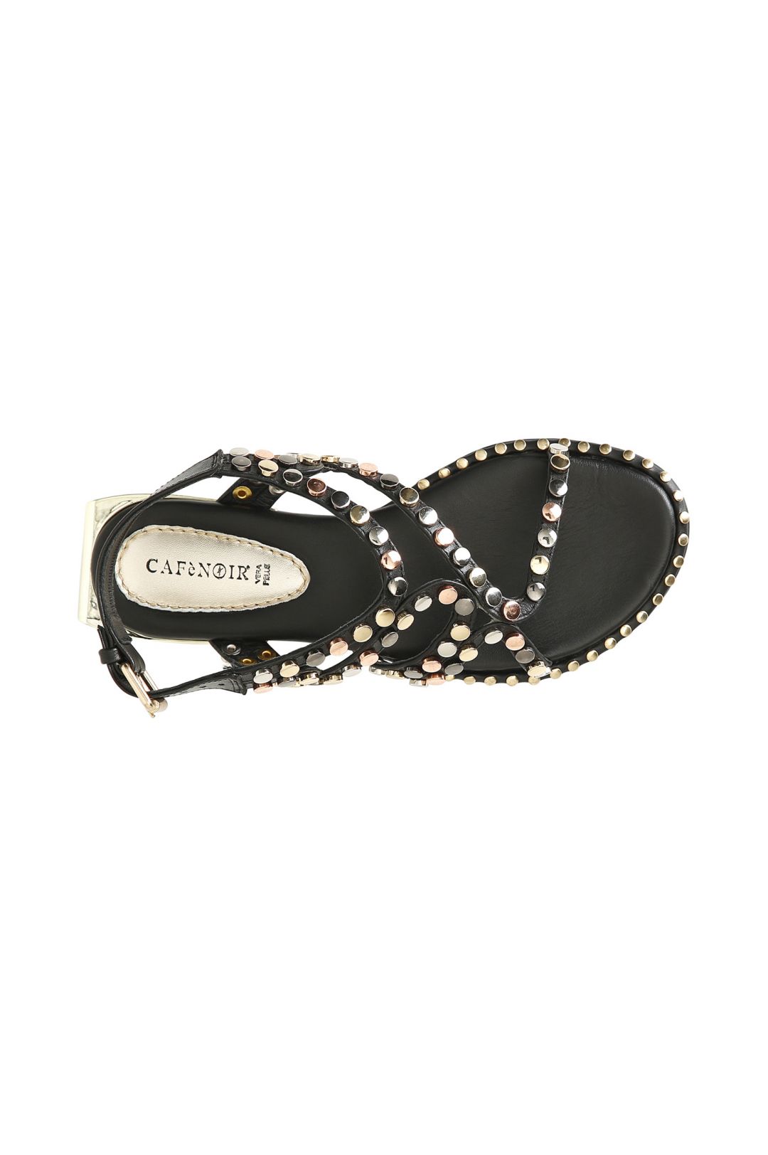 Sandali Asimmetrici In Pelle Con Borchie Multicolor - 11