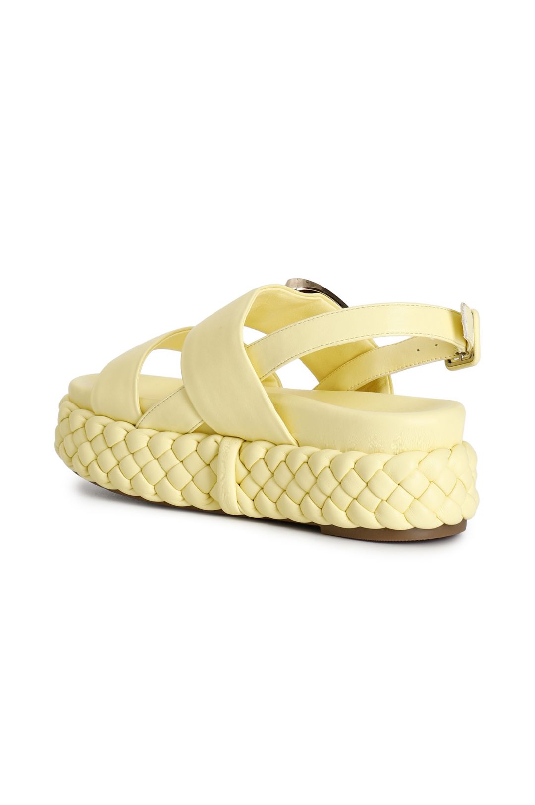 Sandali Donna Due Fasce Intrecciate CUSHIONAIRE | Tomaia Vegana E Suola