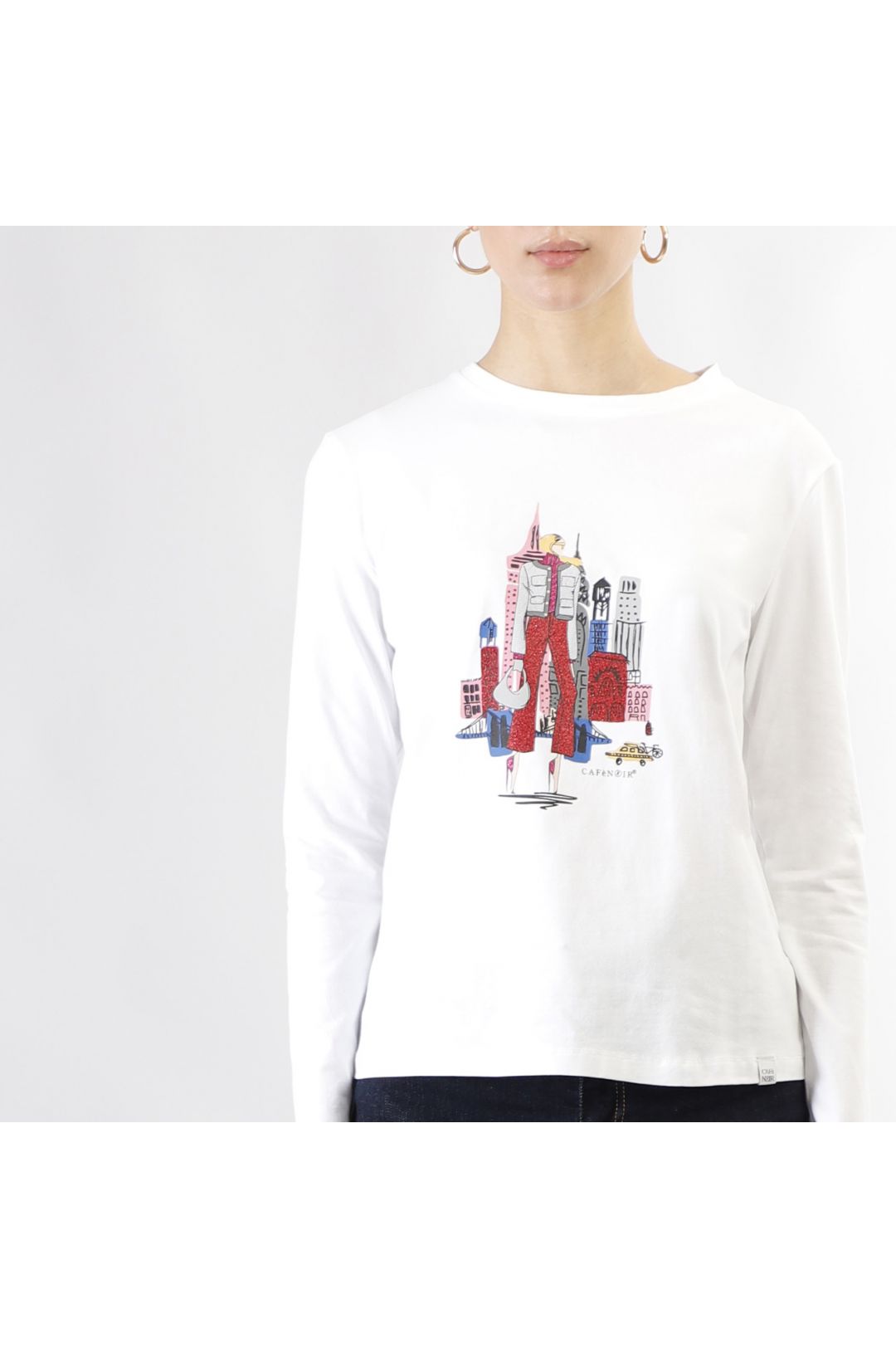 Freddy T-shirt Donna Manica Lunga Con Scritta E St - T-shirt Donna