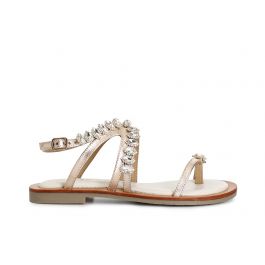 Sandali gabbia con strass triangolo - CAFèNOIR