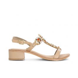 Sandali Asimmetrici In Pelle Con Borchie Multicolor - 4