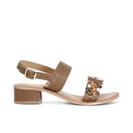 Sandali Asimmetrici In Pelle Con Borchie Multicolor - 6