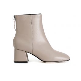 Stivaletti Donna Wonders A-2822 In Pelle Spagnola, Colore Argento, Cerniera Anteriore