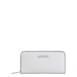 portafoglio grande con lettering in tono pietra - CafèNoir