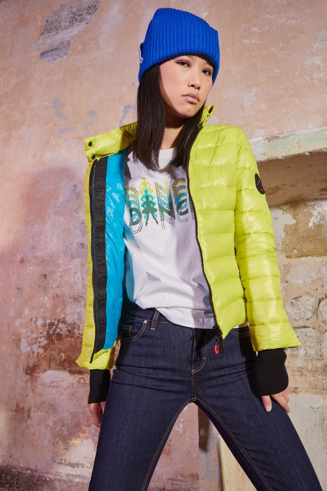 piumino corto in nylon ultralight