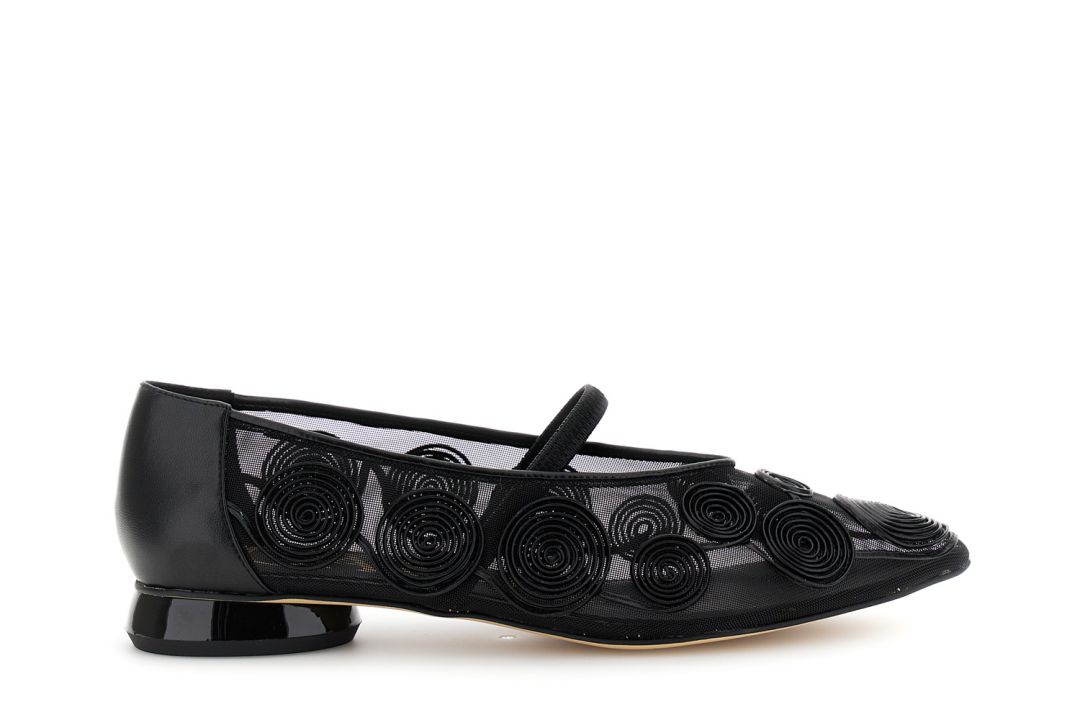 CafèNoir — Ballerine con ricamo cornely nero