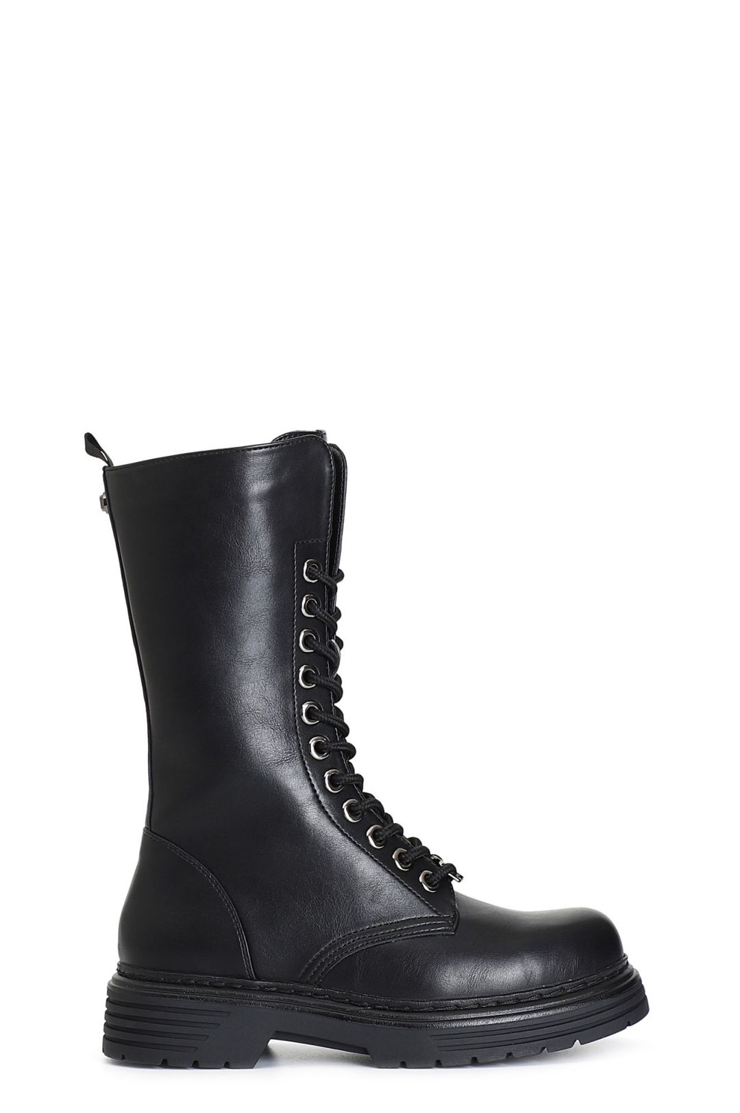 CafèNoir — Stivaletto da donna allacciato in similpelle nero