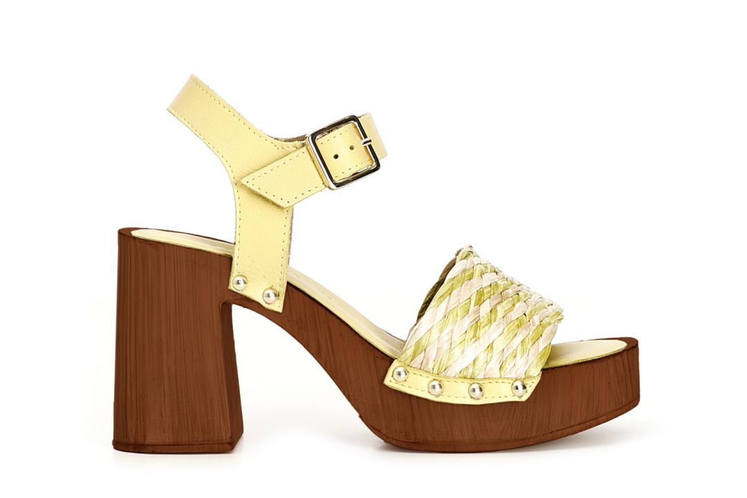 Ciabatte Pelle Donna Zoccoli In Legno Mauri Donna - Vera Pelle Made In Italy, Plantare Anatomico Scarpe Donna Pelle