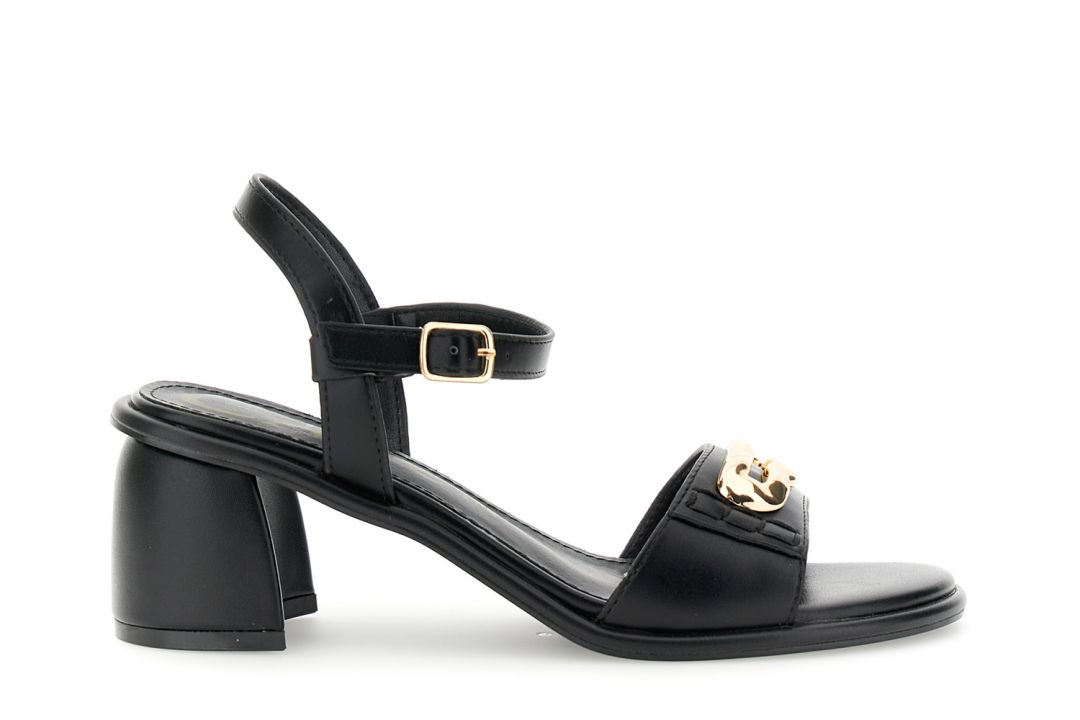 CafèNoir — Sandali gilda effetto pelle con accessorio nero