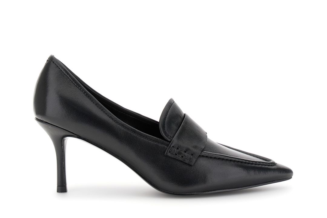 CafèNoir — Décolleté mocassino in pelle nero