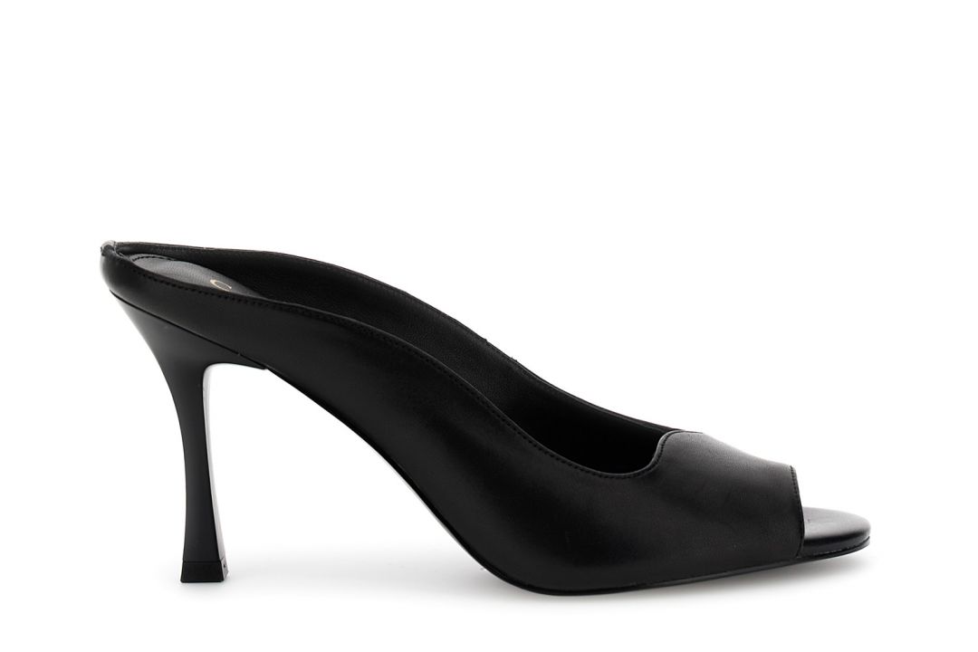 CafèNoir — Sandali mules open-toe in nappa nero