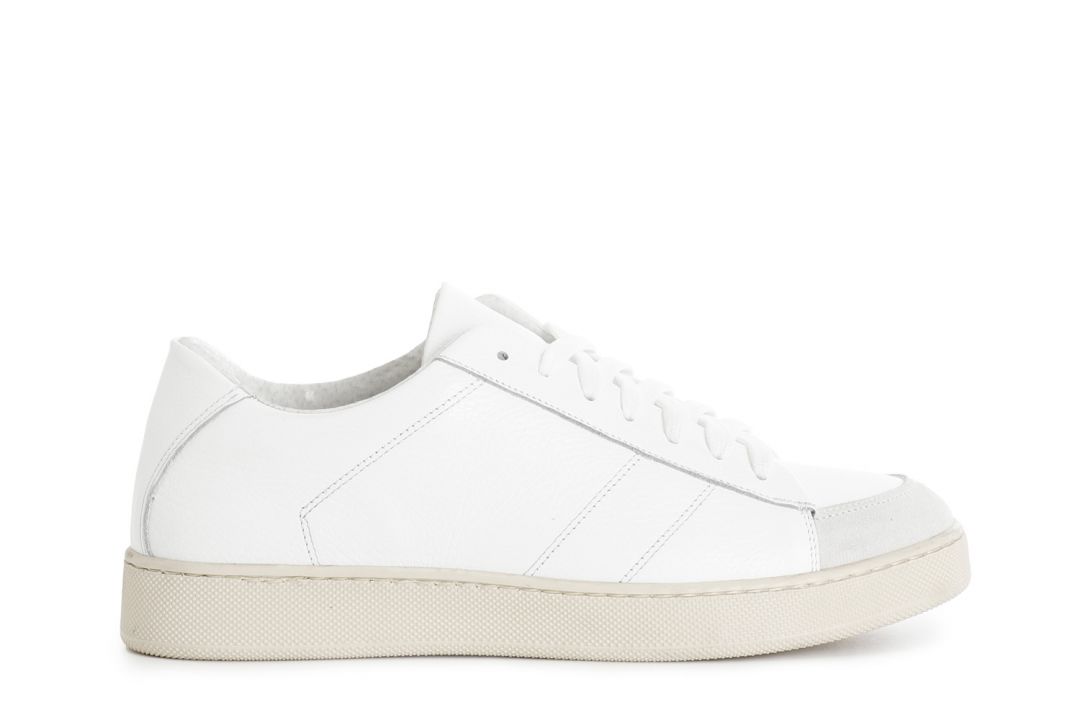 CafèNoir — Sneakers da uomo in pelle bianco
