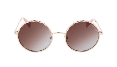 Occhiale da sole in metallo, forma rotonda